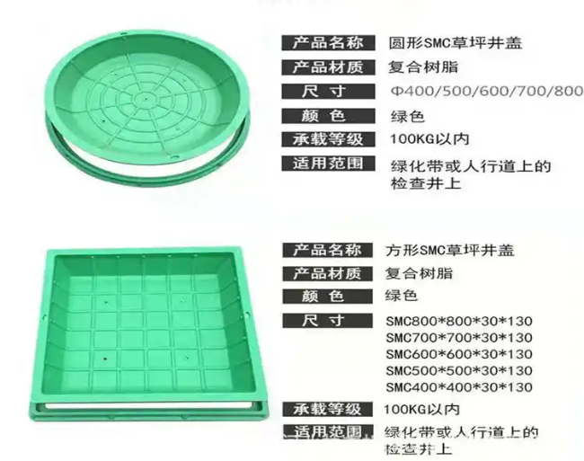 鹿寨树脂复合种植井盖展示